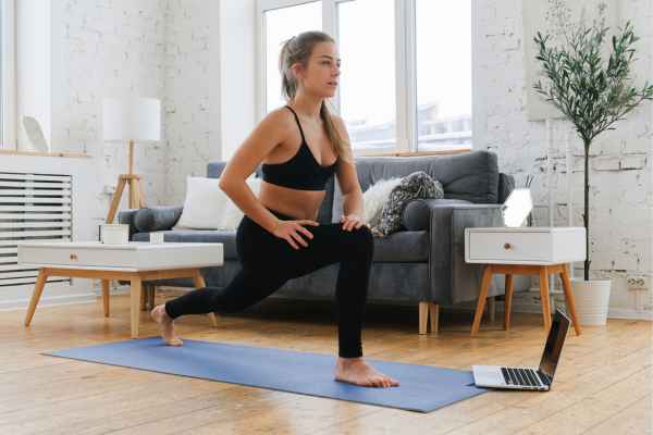 Woman exercising confidently after femiwand treatment Paisley